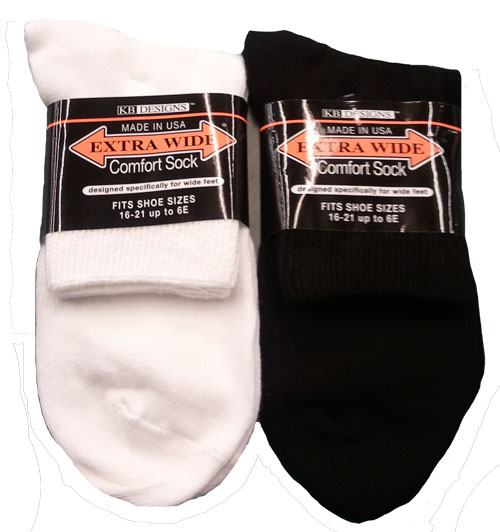 Threads Big and Tall Extra Wide Socks Extra Wide Comfort ANKLET